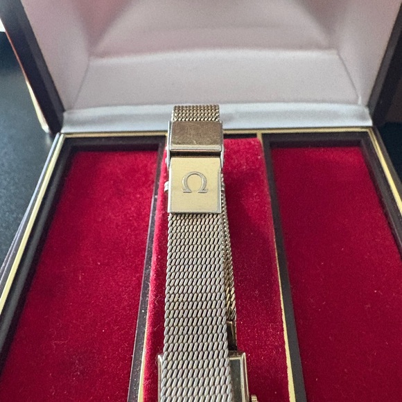 Vintage 10k White Gold Omega Women's Watch
